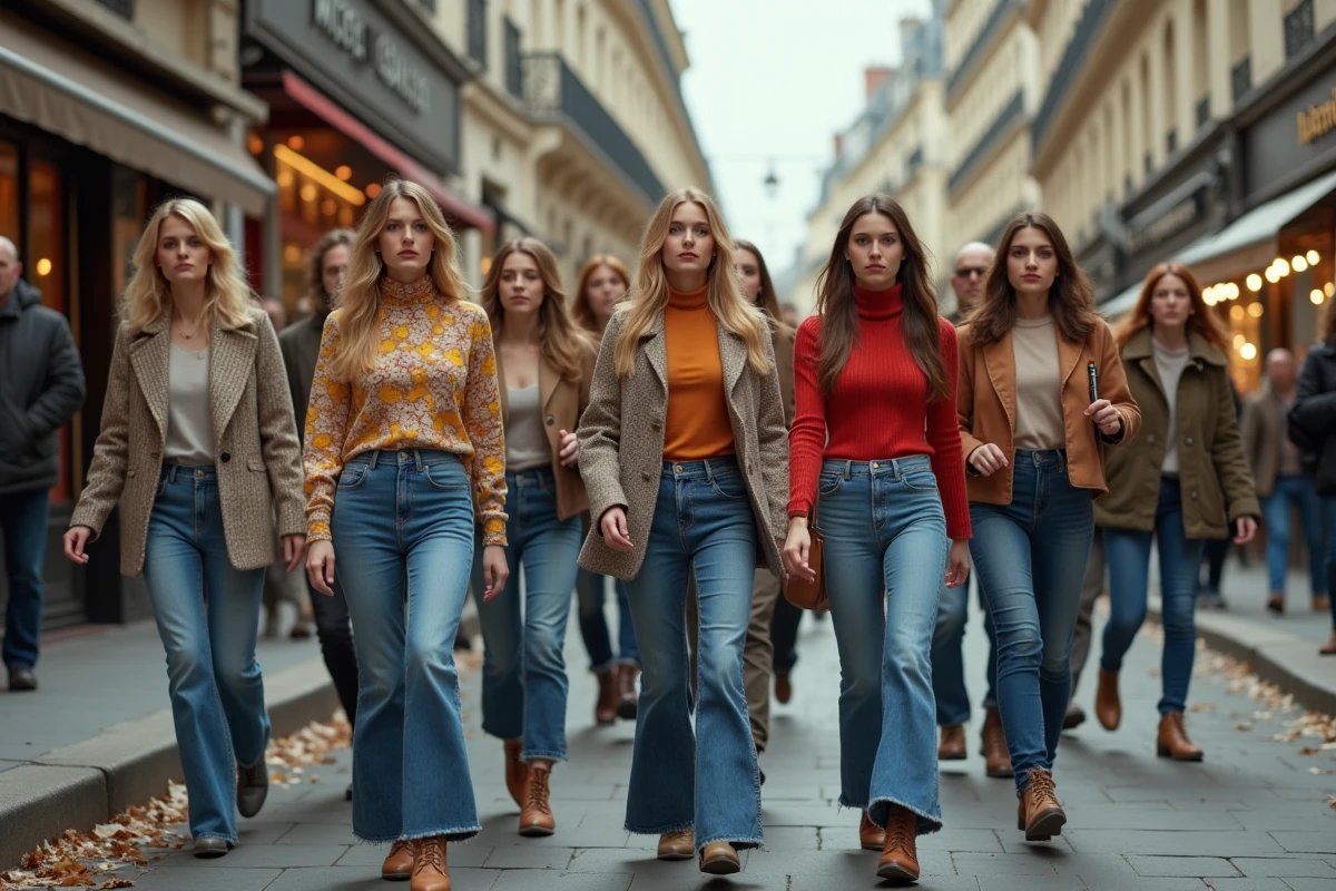 Femmes en 1970s manifestant dans Paris avec pancartes